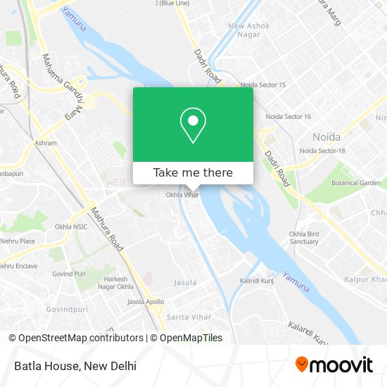 Batla House map