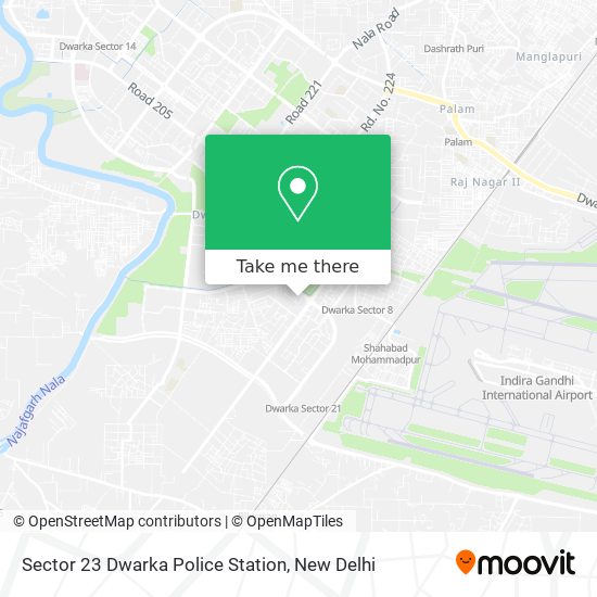 Sector 23 Dwarka Police Station map