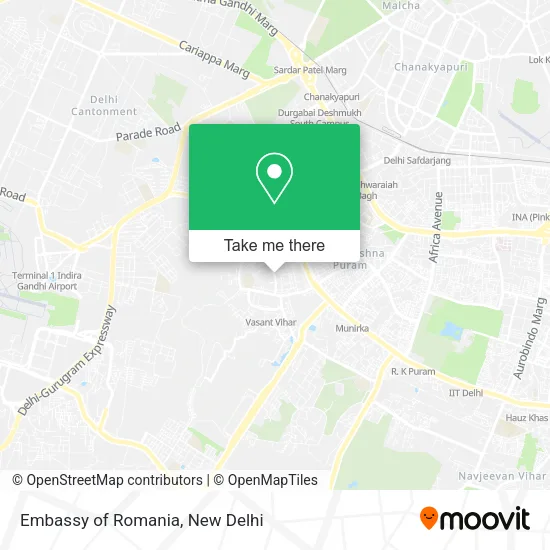 Embassy of Romania map