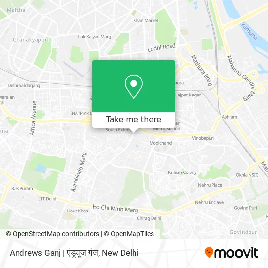 Andrews Ganj | एंड्रयूज गंज map