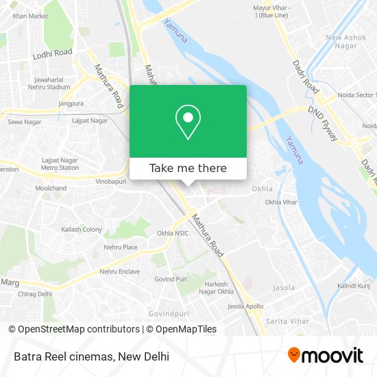 Batra Reel cinemas map