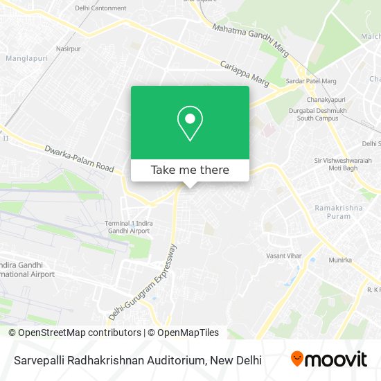 Sarvepalli Radhakrishnan Auditorium map