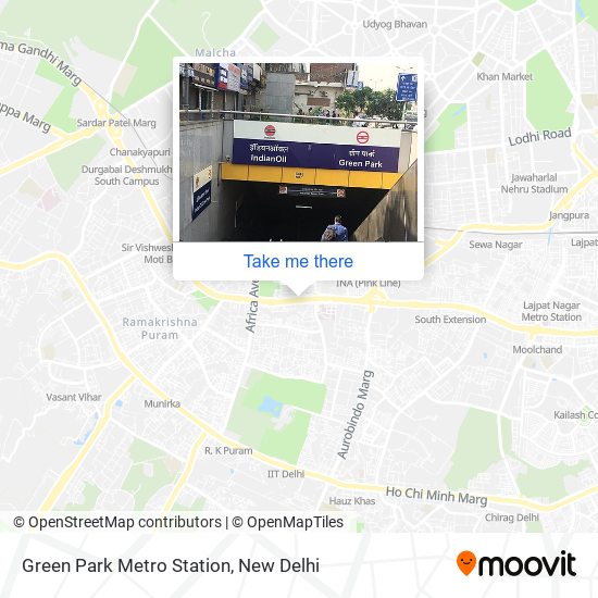 Green Park Metro Station map