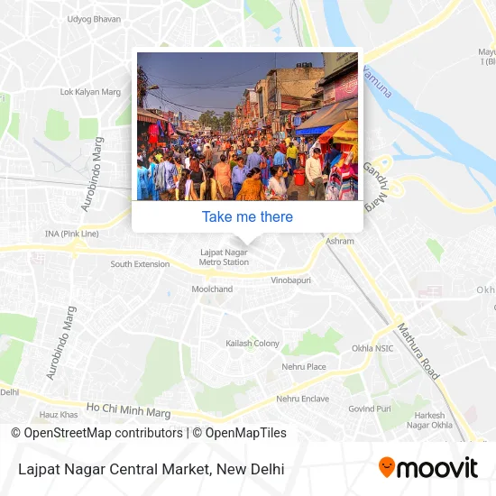Lajpat Nagar Central Market map