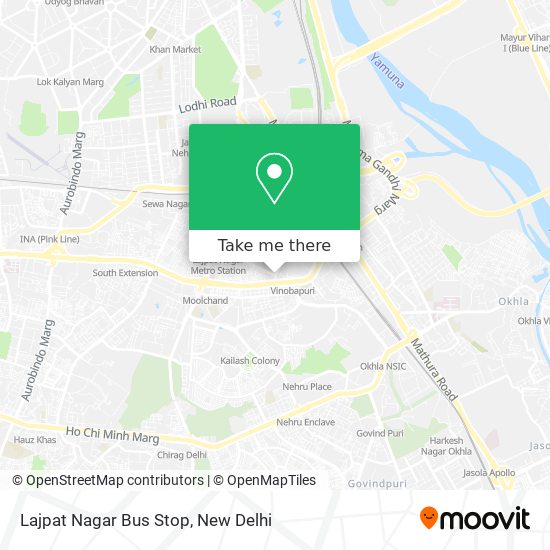 Lajpat Nagar Bus Stop map