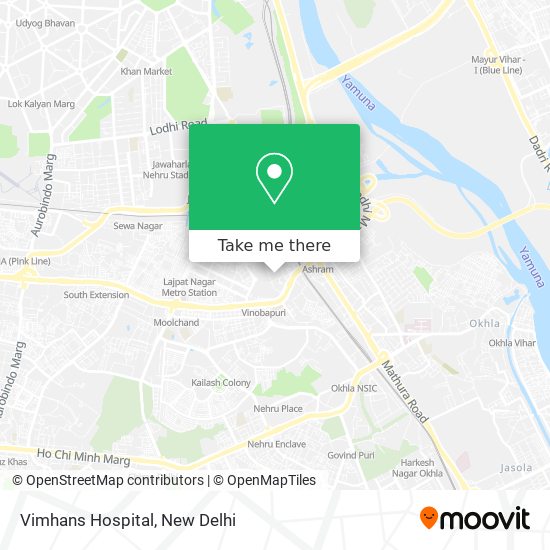 Vimhans Hospital map