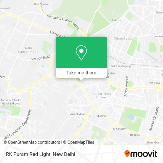 RK Puram Red Light map