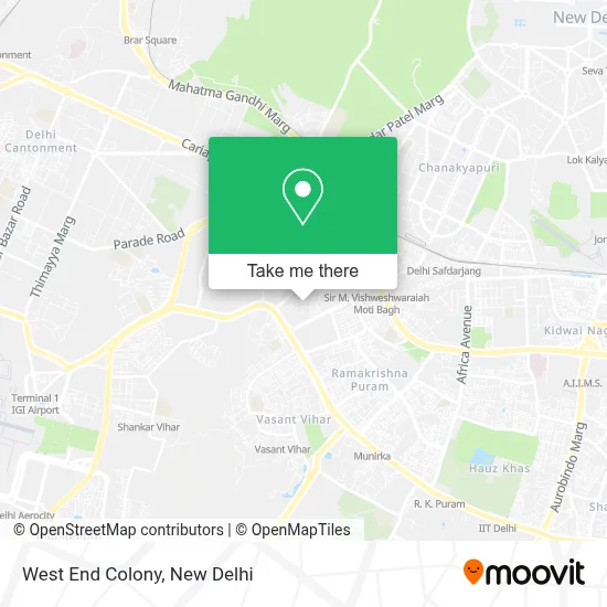 West end colony map