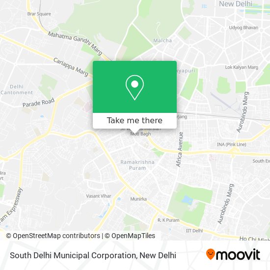 South Delhi Municipal Corporation map