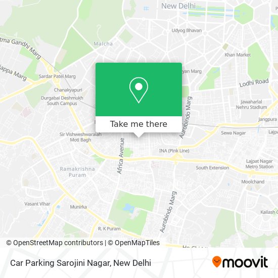 Car Parking Sarojini Nagar map