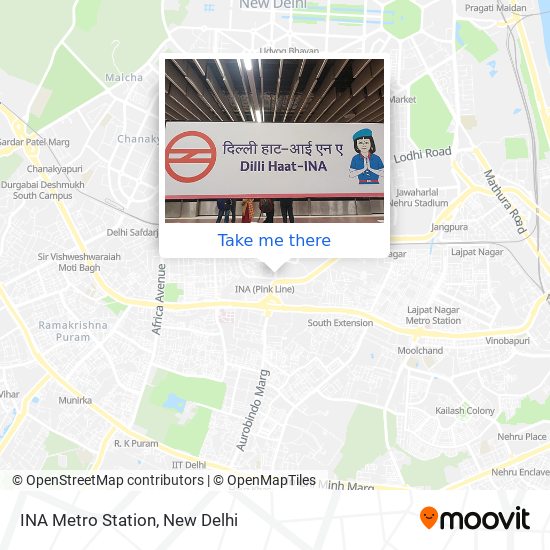 INA Metro Station map