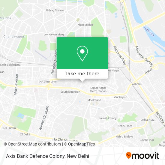 Axis Bank Defence Colony map