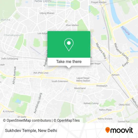 Sukhdev Temple map