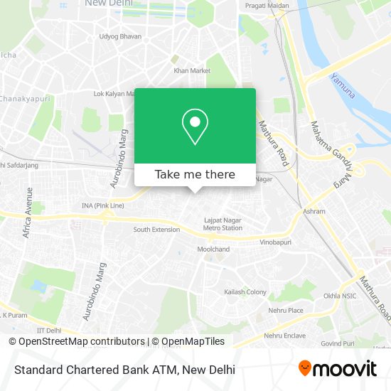 Standard Chartered Bank ATM map