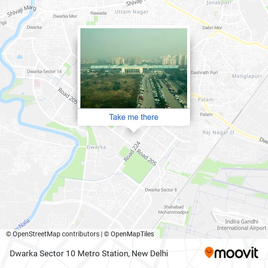 Dwarka Sector 10 Metro Station map