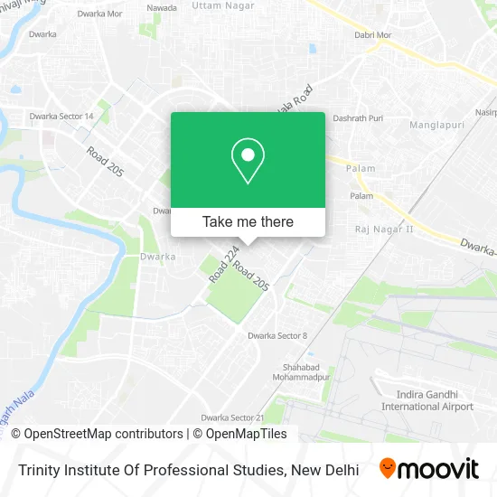 Trinity Institute Of Professional Studies map
