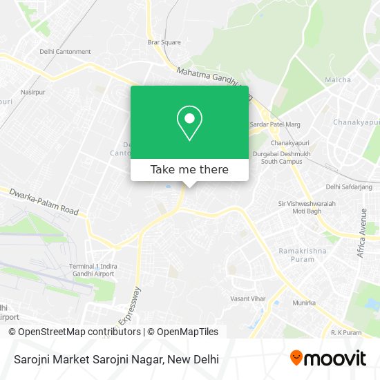 Sarojni Market Sarojni Nagar map