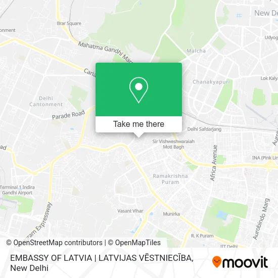 EMBASSY OF LATVIA | LATVIJAS VĒSTNIECĪBA map