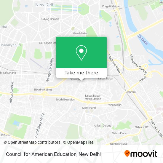 Council for American Education map