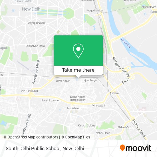 South Delhi Public School map