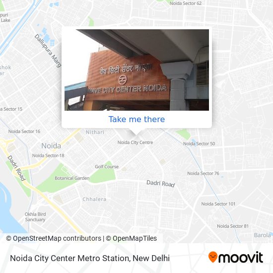 Noida City Center Metro Station map