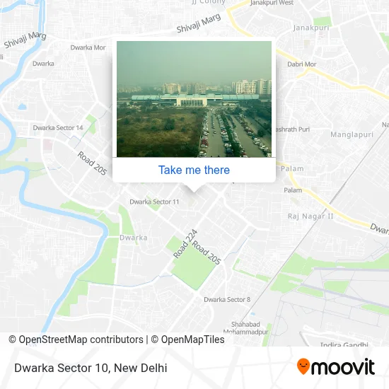Dwarka Sector 10 map