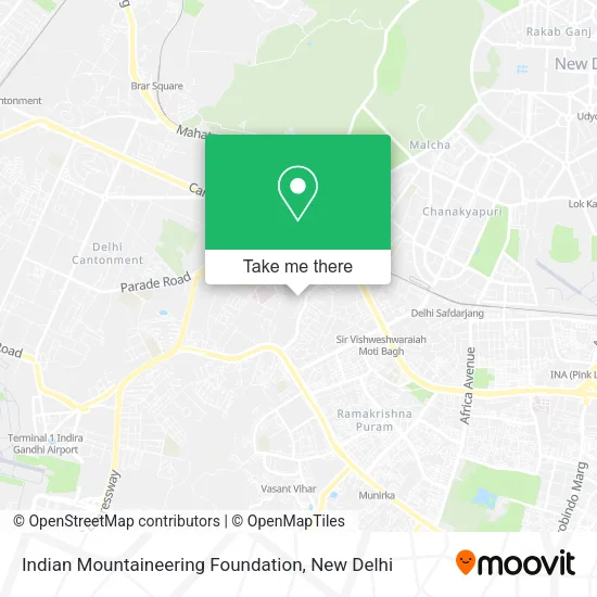Indian Mountaineering Foundation map