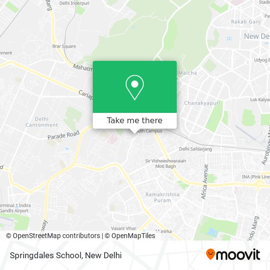 Springdales School map