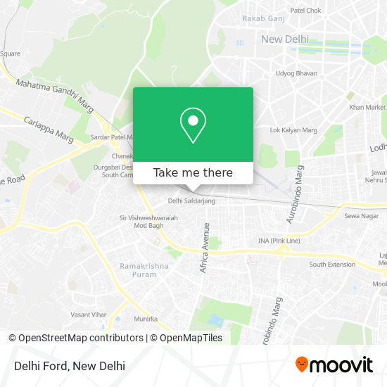 Delhi Ford map