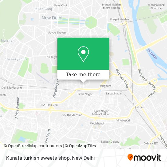 Kunafa turkish sweets shop map