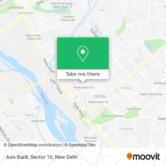 Axis Bank, Sector 16 map