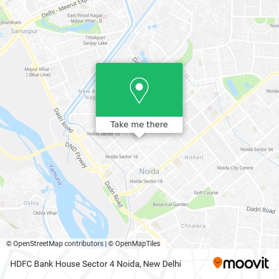 HDFC Bank House Sector 4 Noida map