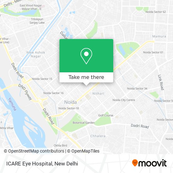 ICARE Eye Hospital map