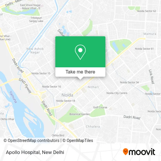 Apollo Hospital map