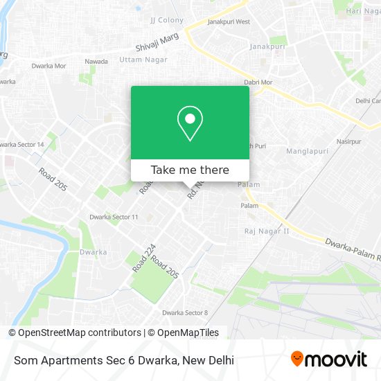 Som Apartments Sec 6 Dwarka map