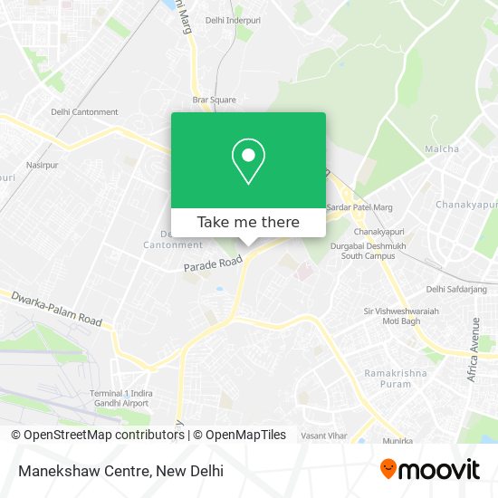 Manekshaw Centre map