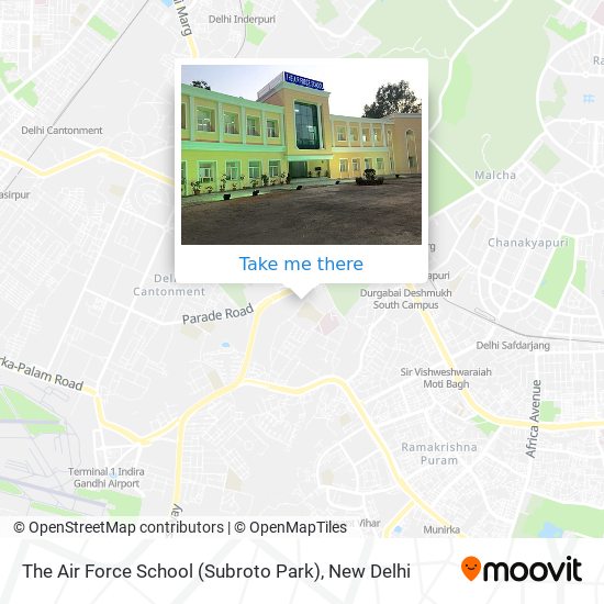 The Air Force School (Subroto Park) map