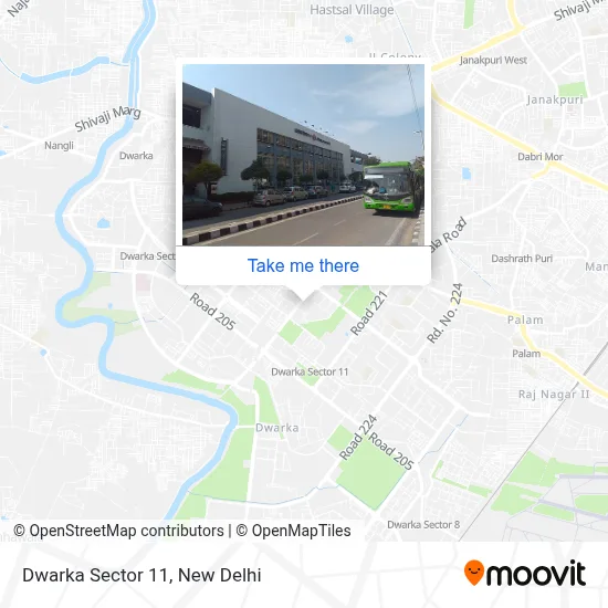 Dwarka Sector 11 map