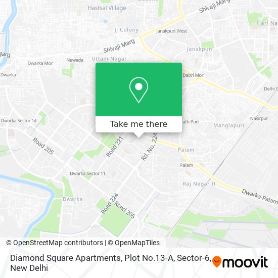 Diamond Square Apartments, Plot No.13-A, Sector-6 map