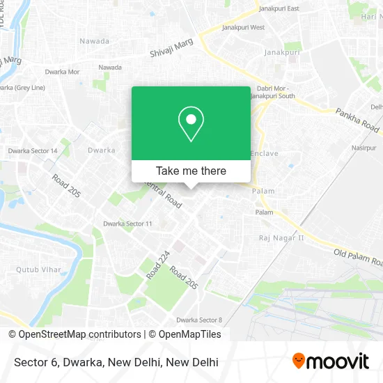 Sector 6, Dwarka, New Delhi map