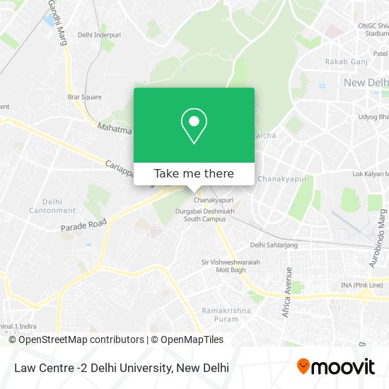 Law Centre -2 Delhi University map