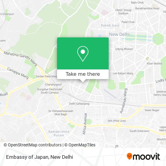 Embassy of Japan map