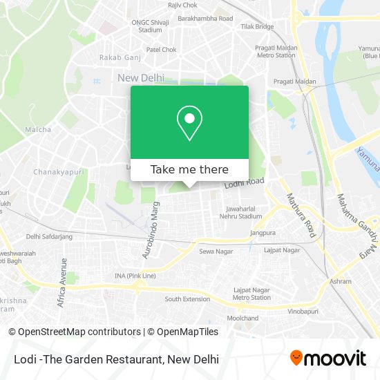 Lodi -The Garden Restaurant map