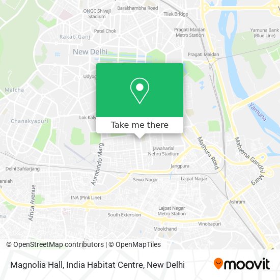 Magnolia Hall, India Habitat Centre map