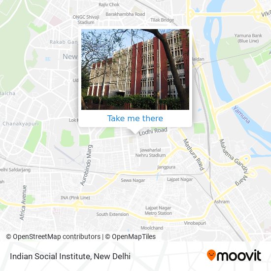 Indian Social Institute map