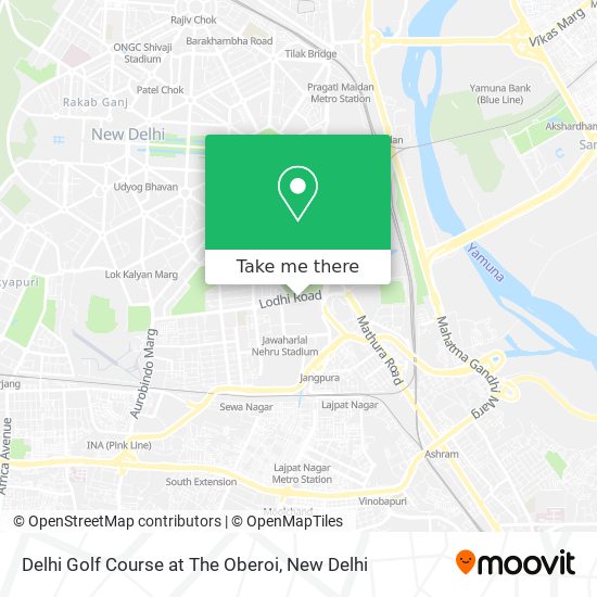 Delhi Golf Course at The Oberoi map