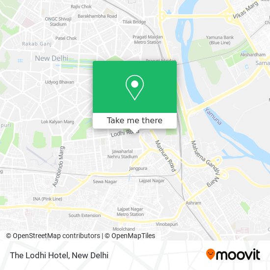 The Lodhi Hotel map