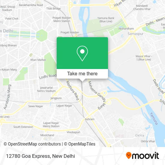 12780 Goa Express map