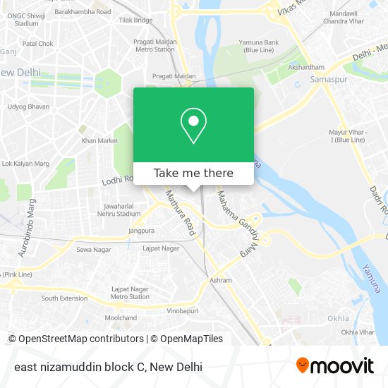 east nizamuddin block C map