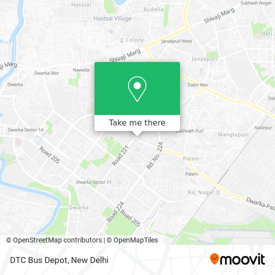 DTC Bus Depot map